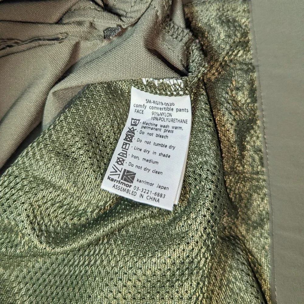 karrimor Med comfy convertible pants army green lightweight adjustable pockets - Picture 12 of 13
